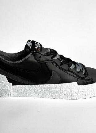 Кросівки  nike blazer low sacai black 40