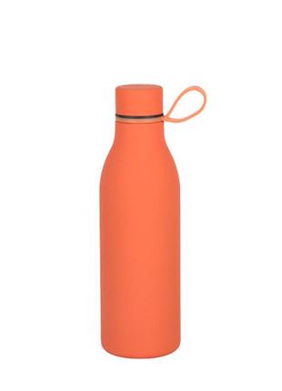 Термопляшка 500 мл, жовтогарячий, пляшка термос, довго зберігаючи температуру