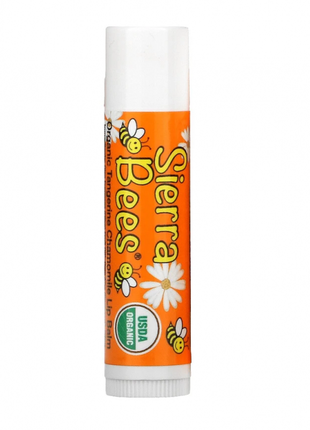 Бальзам для губ sierra bees organic lip balms мандарин и ромашка 4.25 г