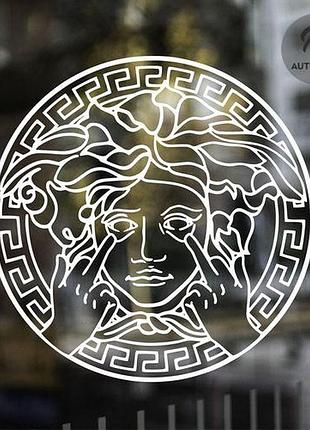Наклейка на авто oracal логотип versace фак 20х20 см