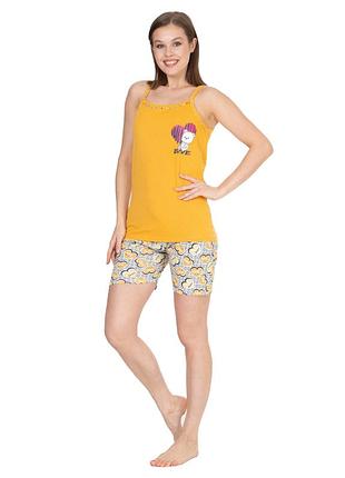 Пижама шорты майка b8036-2 s