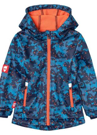 Куртка softshell водовідштовхувальна та вітрозахисна для хлопчика lupilu dope dyed 375430 086-92 см (12-24 months) різнобарвний