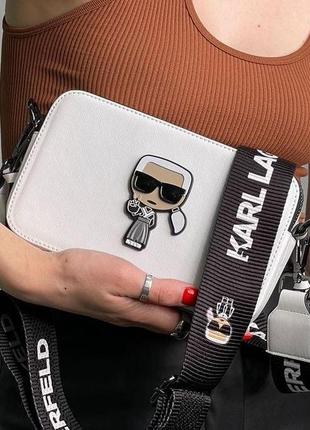 Сумка жіноча karl lagerfeld snapshot white sale!!!