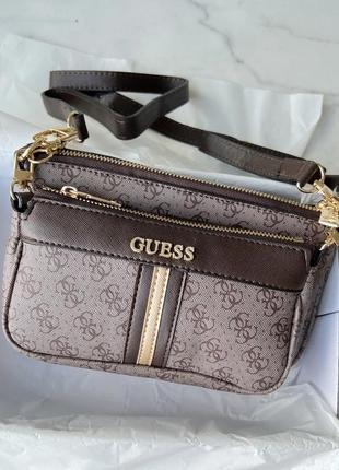 Сумка жіноча guess brown sale!!!