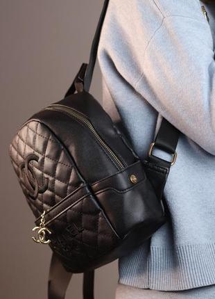 Сумка жіноча chanel black 24х22х15 3