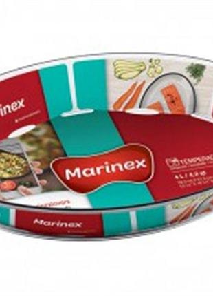 6345 жароміцне скляне овальне деко об`єм 2,4 л