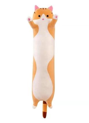 Мягкая игрушка – обнимашка кот батон · подушка антистресс, 130 см5 фото
