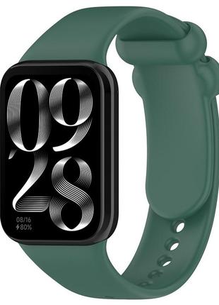 Ремінець силіконовий mrk для mi band 8 pro/xiaomi redmi watch 4 pine green з металевим кріпленням (mrk3339)
