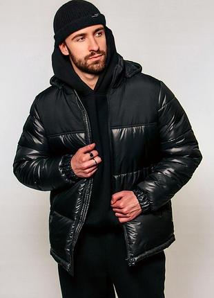 Мужская куртка черная зимняя ultra (арт. b-094)