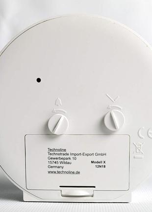 Годинник настільний technoline modell x white (modell x)5 фото