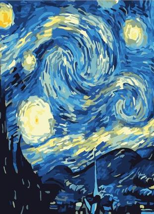 Картина по номерам (сложная) origami ван гог звездная ночь lw 410 40*50 производство украина