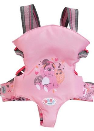 Аксессуар к кукле zapf рюкзак-кенгуру для куклы baby born - рядом с мамой (832462)