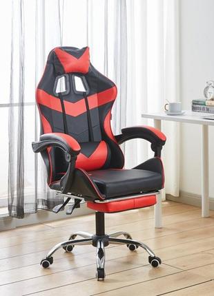 Крісло геймерське bonro bn-810 червоне з підставкою для ніг