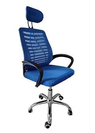 Крісло офісне bonro b-6200 синє