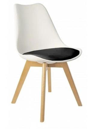 Крісло bonro b-487 біле з чорним сидінням