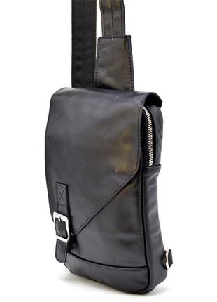 Рюкзак кожаный слинг мужской на одно плечо ga-6403-4lx tarwa