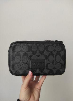 💎 coach wyatt crossbody bag in signature canvas 20 х 11 х 7 см