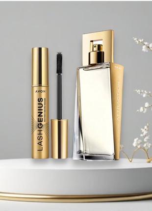 Attraction 50 ml и тушь для ресниц lash genius, avon женский набор по суперцене