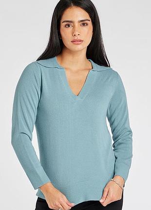 Стильный женский свитер свитерок джемпер мятный bonmarche 16 (52-54)