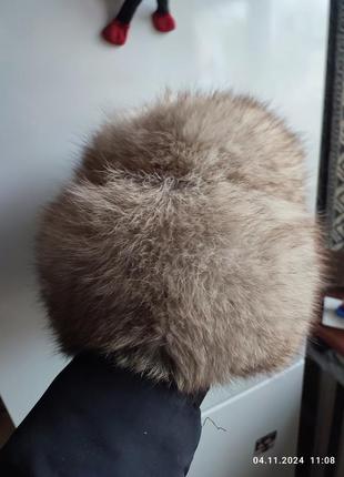 Винтажная шапка мех чернобурка есть недостаток