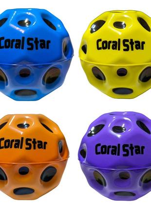 Космічний м'яч-стрибунець corall star 7см фіолетовий2 фото