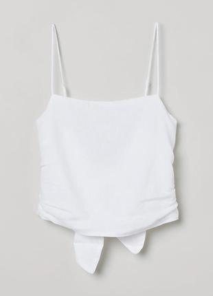 Топ майка льон лляна h&m