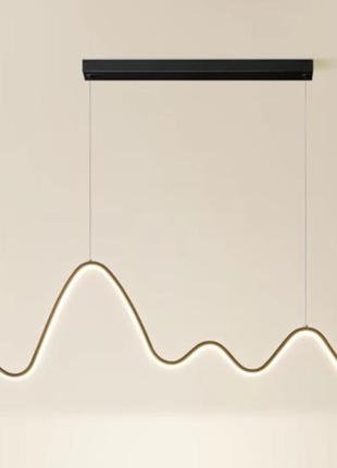 Люстра світлодіодна підвісна valeso v g3935 bk чорна