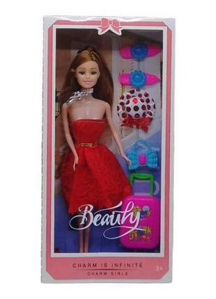 Лялька з аксесуарами "beauty", червона