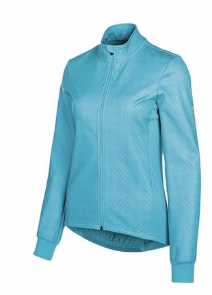 Женская зимняя велокуртка бирюзовая бренд crane