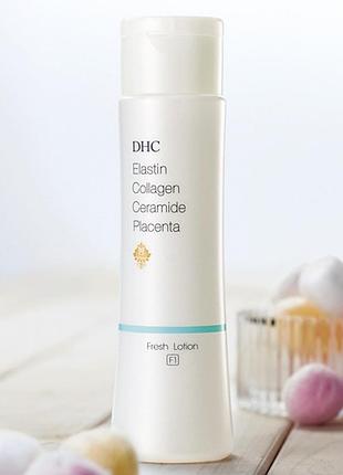 Освіжаючий лосьйон з колагеном, керамідами та плацентою dhc elastin collagen ceramide placenta fresh lotion, 200 мл, японія