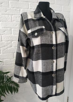 Кашемировая рубашка кардиган в клетку норма италия