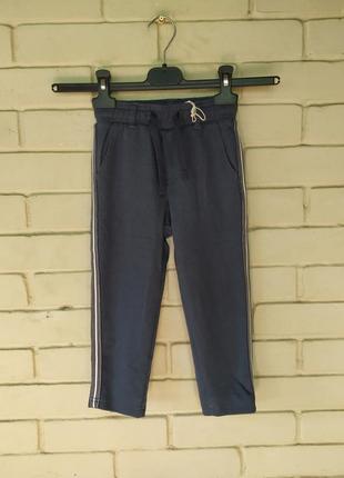 Утепленные штанишки в спортивном стиле на девочку 86/92 и 98/104