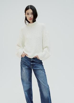 Zara свитер молочний зара 3