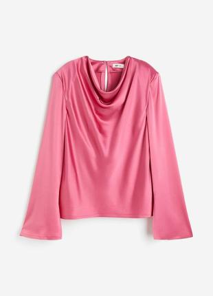 Нова шовкова блуза h&m, великий розмір, батал. нова колекція!