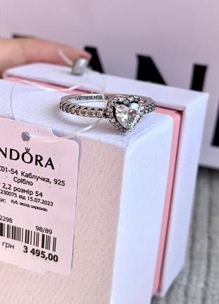 Серебряная кольца сердечко pandora, розовое кольцо сердечко, кольцо pandora сердечко! серебряное кольцо пандора по супер цене ))