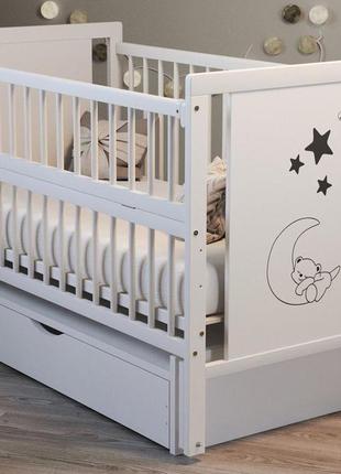 Продам вживане дитяче ліжечко ведедик з шухлядкою та маятником.