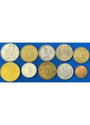 Набор монет "страны родом из ссср" 10 монет - 10 стран