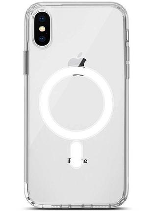 Чехол tpu clear case with magsafe для apple iphone xs max (6.5")