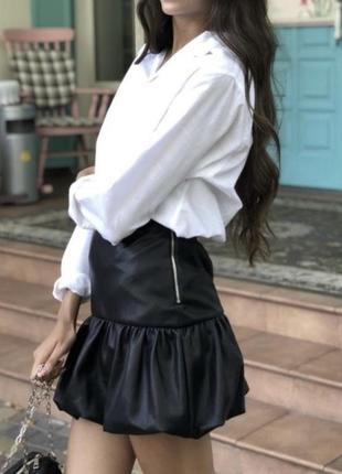 Кожаная юбка bershka