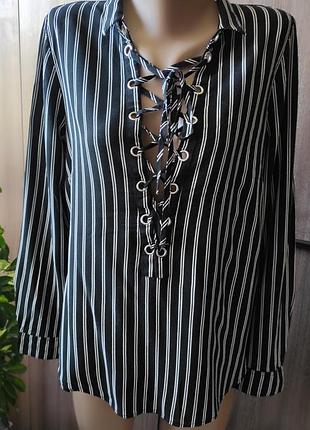 H&amp;m блуза рр 12 вискоза