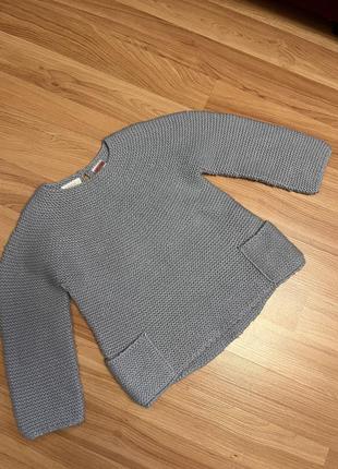Светр вʼязана кофта блакитна zara h&amp;m