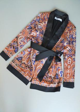 Zara 
жакет с поясом