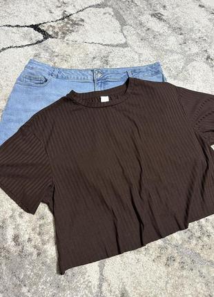 Футболка вкорочена h&m