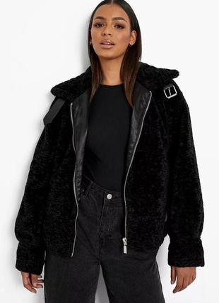 Куртка каракуль boohoo