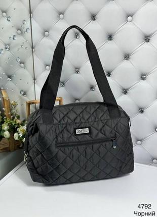 Вместительная стеганная сумка 5