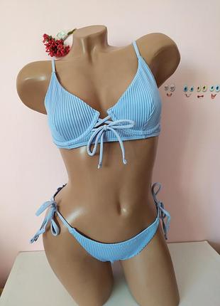Купальник в рубчик hollister, размер s