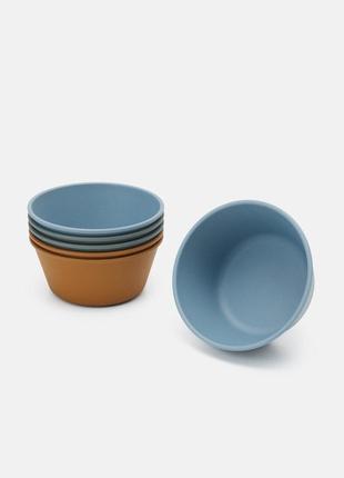 Liewood patrick bamboo set тарелки новогодние праздничные однотонные бамбуковые...