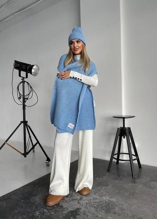 Жіночий шарф, шапка + шарф9 фото