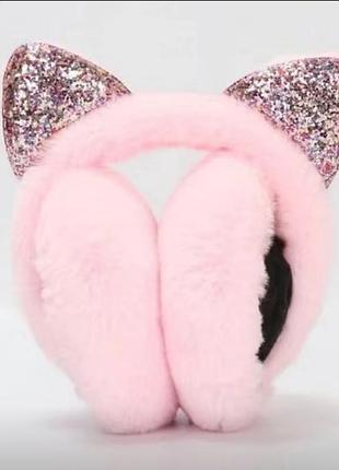 Навушники теплі з хутра м'ягенькі