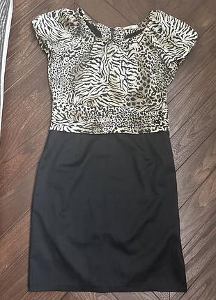 Платье в трендовом леопардовом принте